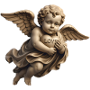 CUPID CHERUB #1 - peace & love