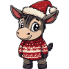 Donkey Christmas Xmas
