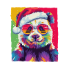 Panda Christmas Portrait