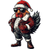 Rooster Christmas Winter