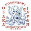 Drunken Octopus with Bottle