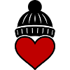 Heart Winter Beanie Love