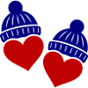 Hearts Winter Hat Love