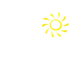 Mountain hiker in the sun