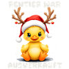 Renne était complet, canard de Noël