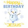 Happy Birthday Jesus Snowman – Cute