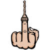 Middle Finger Stinky Finger Drill Design
