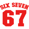 Sei Sette Maglia Divertente 67 Numero 6-7 6 7 Sei Sette