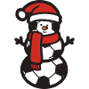 Soccer Snowman Christmas Sports