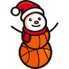 Basketball Snowman Christmas Sports