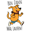 Så går jeg ud at løbe! Hundeløberen løber ud og løber!