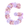 Flowers "G" for a genius person