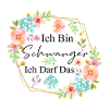 Floral Wreath Pregnancy Baby Announcement