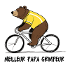 Yellow Cycling Bear, Best Dad