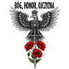Polish White Eagle with Sword and Poppy Tribute