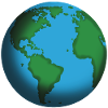Earth Globe Teal Icon