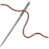 Needle and Thread Ornament