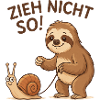 Don't pull like that! Sloth Snail