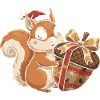 Winter Joy Squirrel Gift