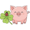 Lucky Pig Clover Ladybug