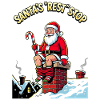 Santa Claus Toilet Break Fireplace Fun