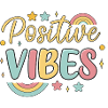 Rainbow Positive Vibes