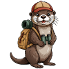 Otter in trekking look