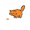 Motivation Loading Müde Katze mit Ladebalken