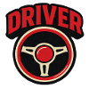 Lenkrad Emblem Retro Fahrersport