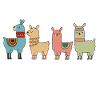 Stay Fluffy Alpaca Illustration