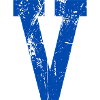 Letter v sport retro