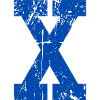 Letter X Retro Sport