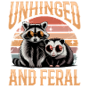 Funny Opossum and Raccoon