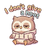 Lazy Owl Pullover Hoodie Saying