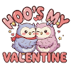 Hoo's My Valentine Cuddly Owls