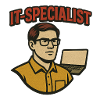 IT Specialist Retro Cartoon