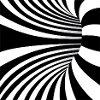 Hypnotic Black and White Waves