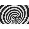 Hypnotic black and white spiral