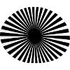 Black and white circular spokes