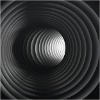 Black and white concentric tunnels