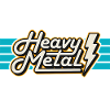 Retro Heavy Metal Badge with Lightning