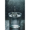 Water crown in rain