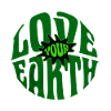 Love Your Earth Retro Environmental Motif