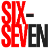 Sechs- und Sieben-Typografie-Logo