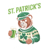 St Patrick's Bär mit Grünem Mantel
