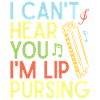 Funny Harmonica Player Lip Pursing Harmonica