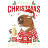 Pull de fête de Noël Capybaras