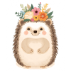 Blumenkranz-Igel: süßer Waldfreund