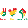 Peace Love Juneteenth – Black Pride Roots