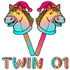 Christmas Hobby Horsing Twin 01